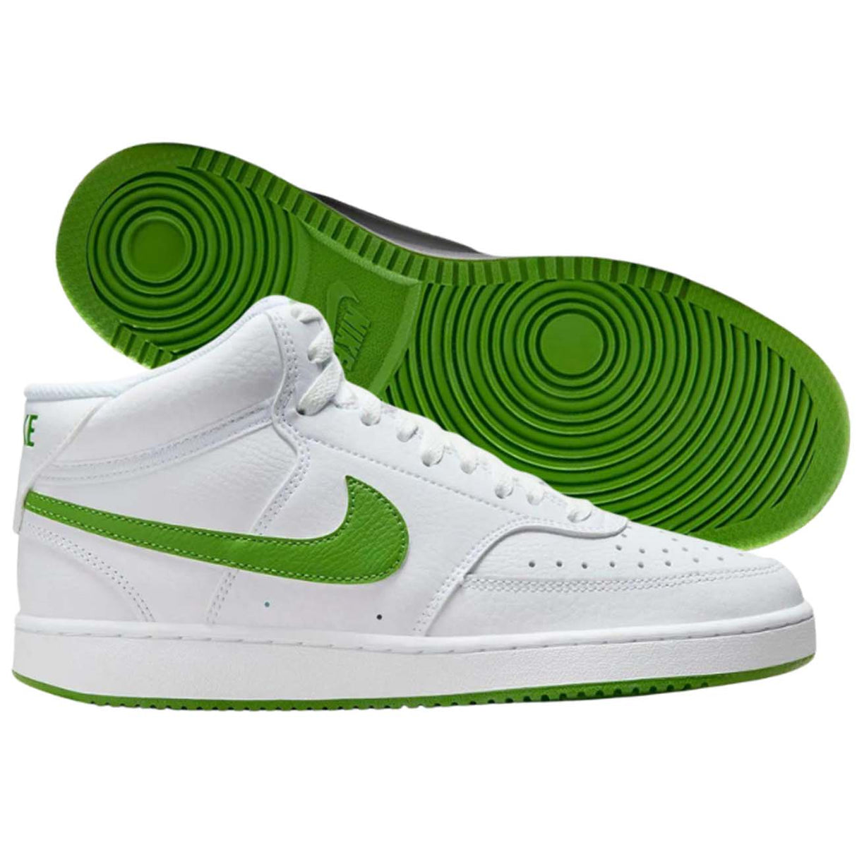 SCARPA NIKE CD5436 107 COURT VISION MID BIANC VERDE