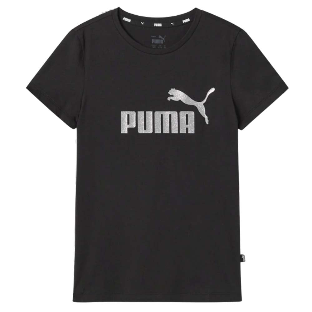 T-SHIRT RAGAZZE PUMA 682108 01 ESSENTIALS COTONE NERO