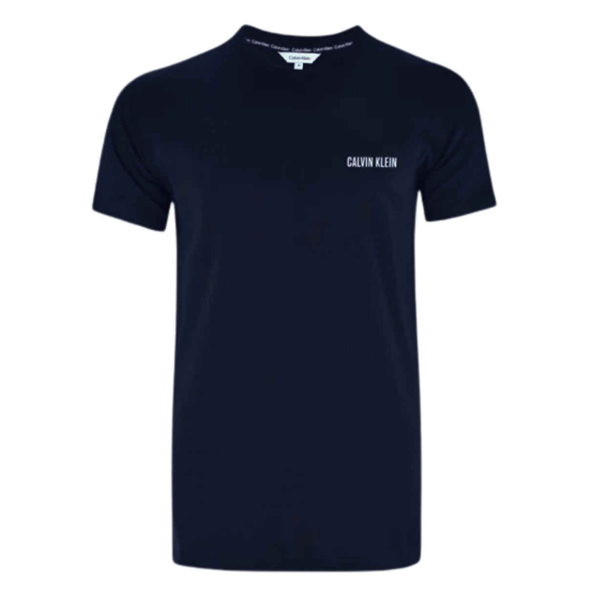 T-SHIRT CALVIN KLEIN KM0KM01146-CEF BEACHWEAR COTONE BLU