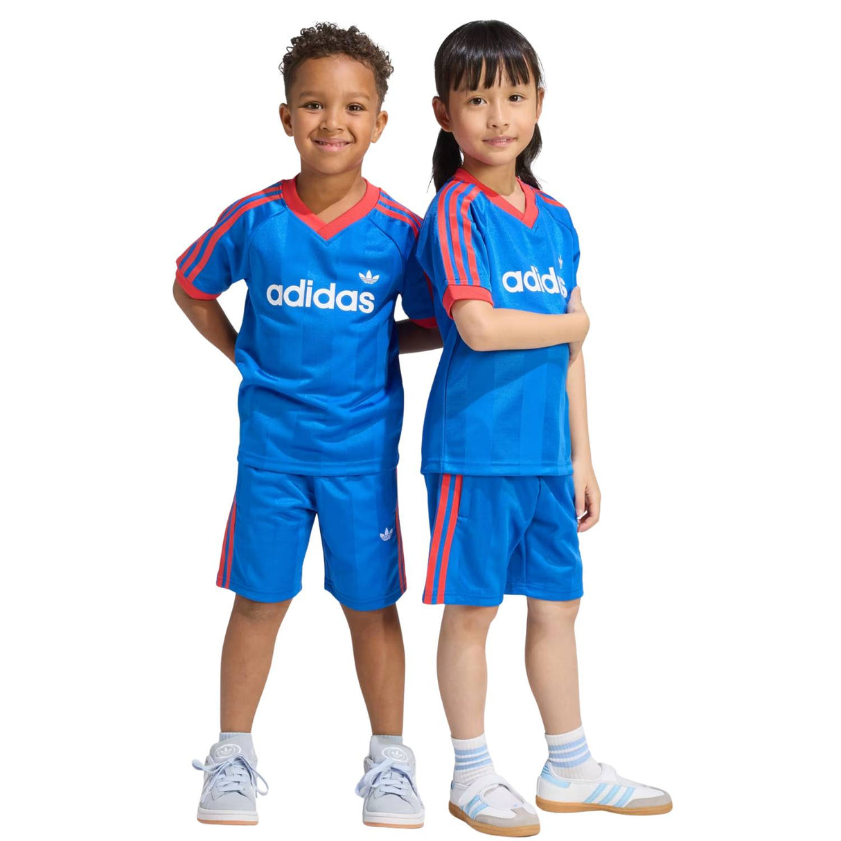 COMPLETO BAMBINI ADIDAS KD3319 AZZURRO
