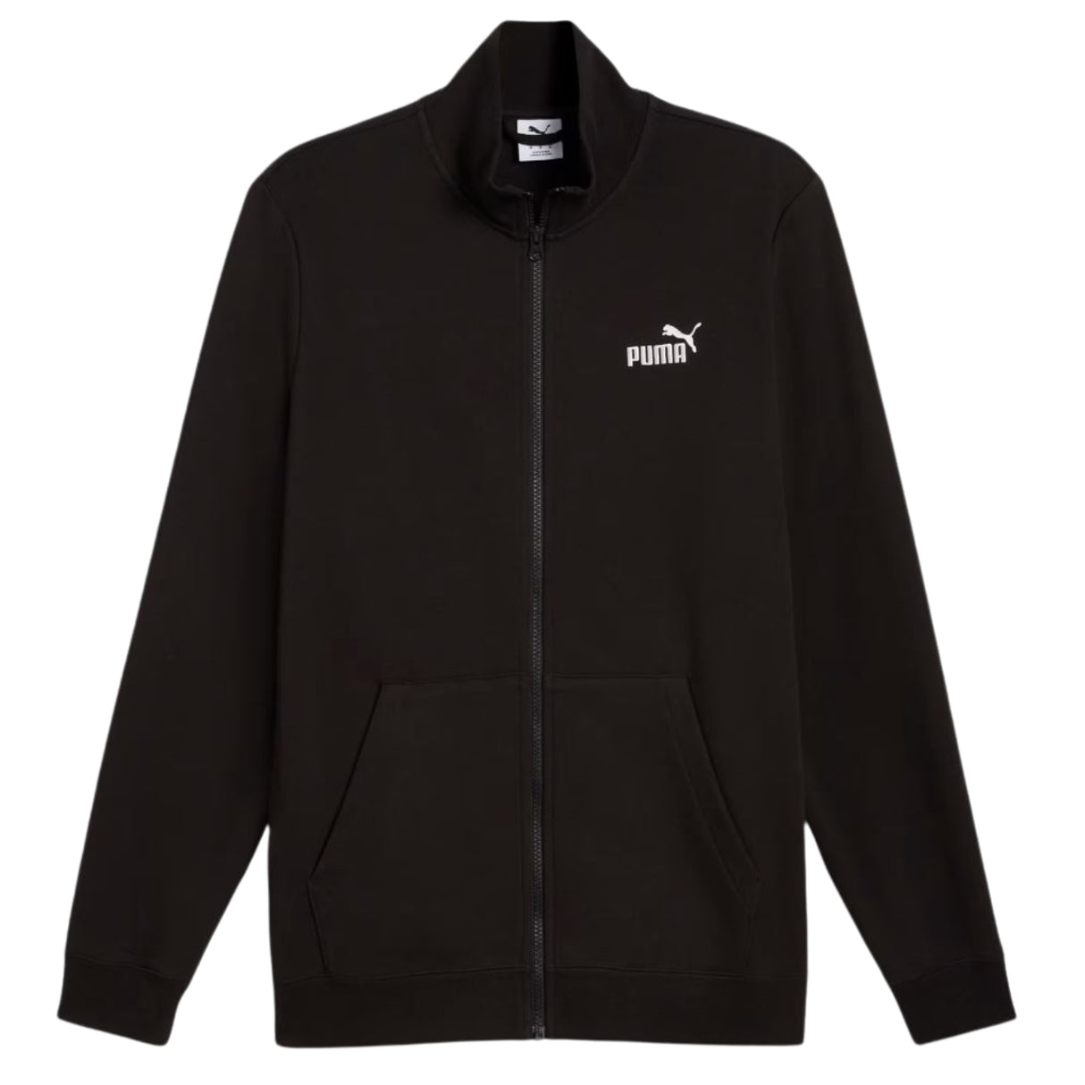 FELPA PUMA 682584 01 LOGO ESSENTIALS COTONE GARZATO NERO