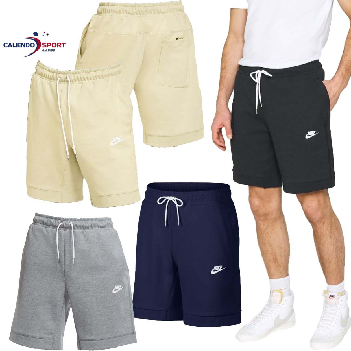 PANTALONCINO NIKE CU4467 SPORTSWEAR MODERN COTONE GARZATO