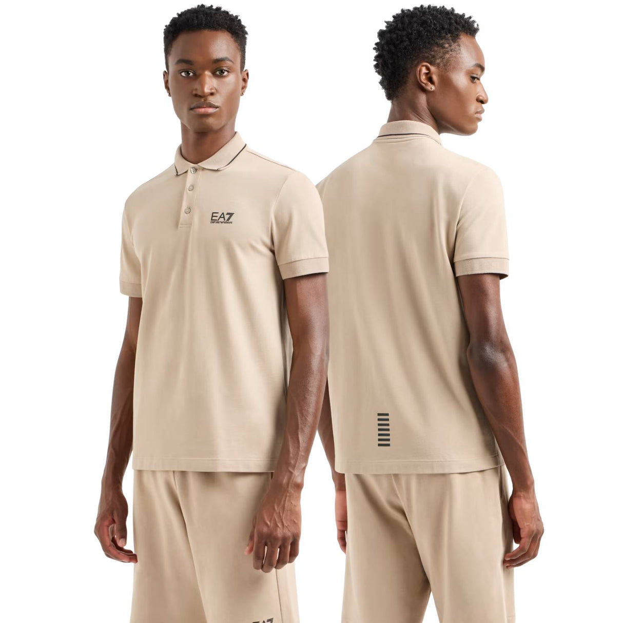 POLO ARMANI EA7 E25 8NPF16 U6155 BEIGE COTONE