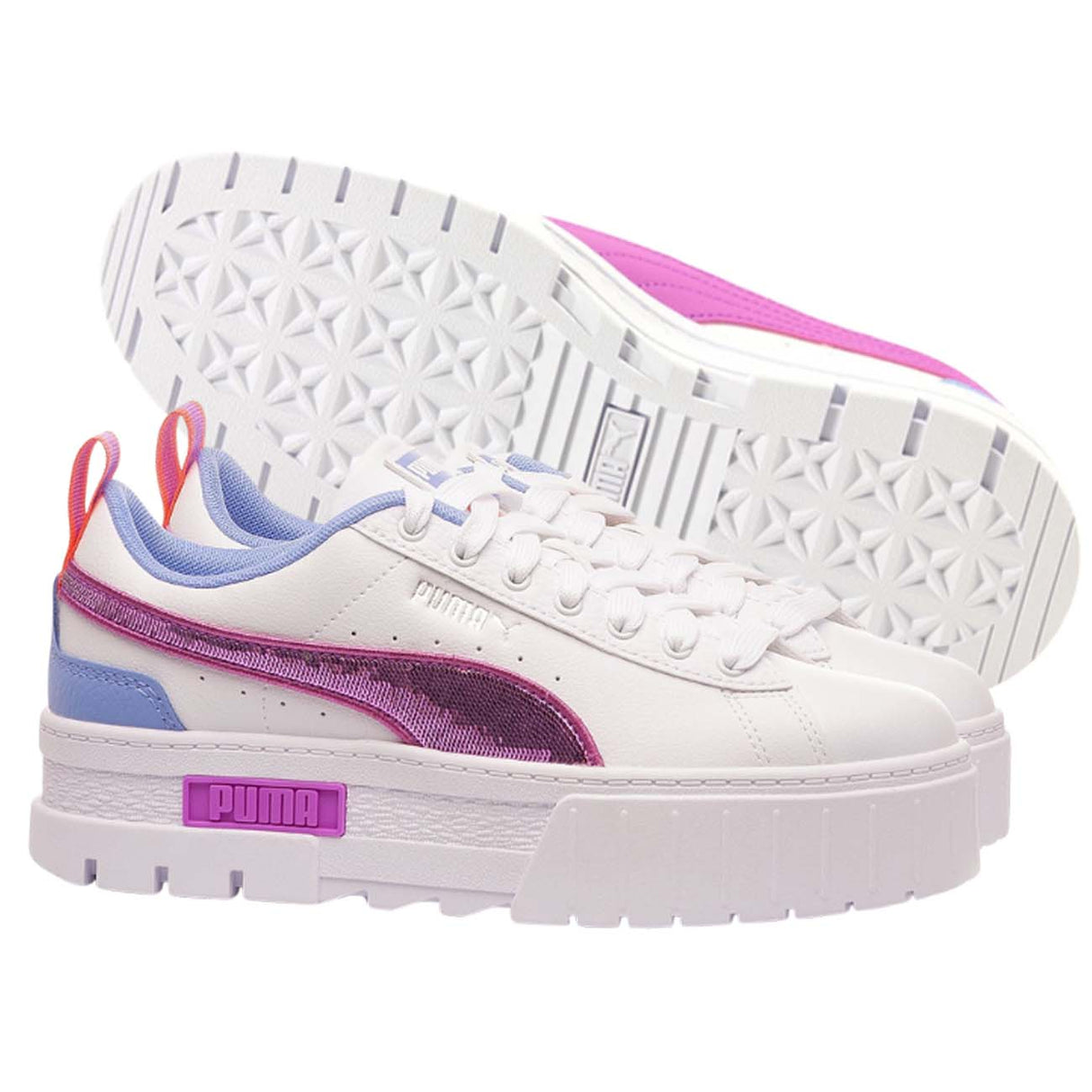 SCARPA PUMA DONNA 388535 01 MAYZE GLITZY JR BIANCO