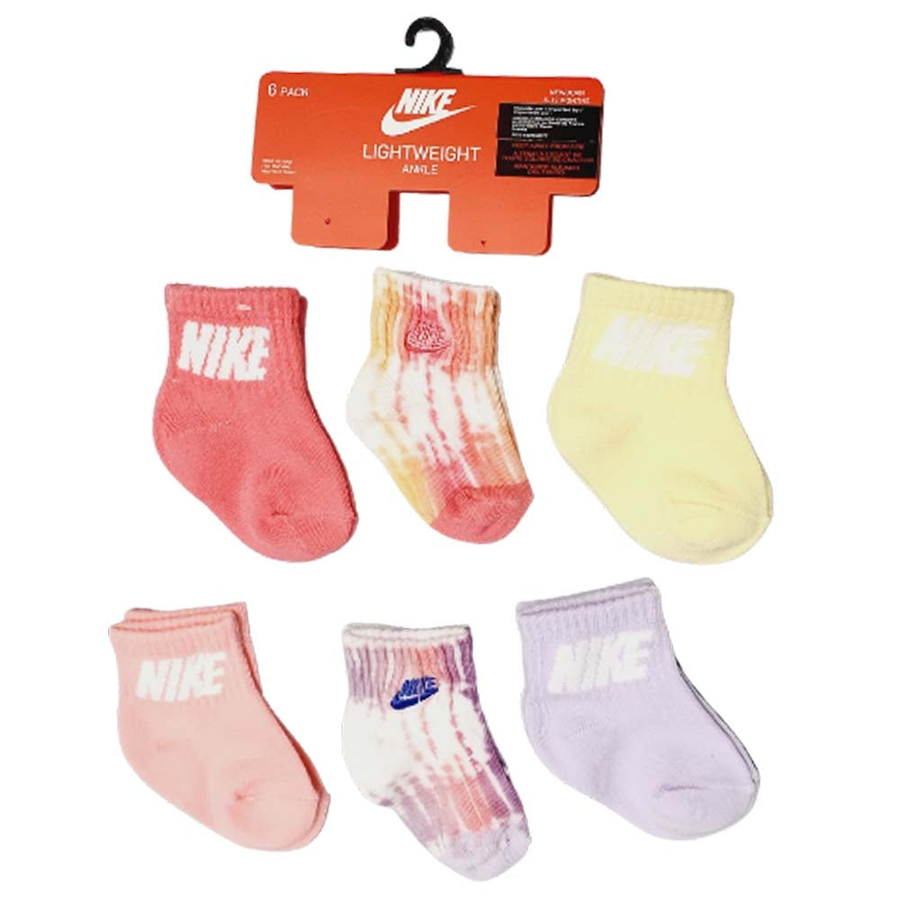 CHAUSSETTES NIKE POUR ENFANTS NN0755 NN0752 6 PAIRES MULTICOLORE