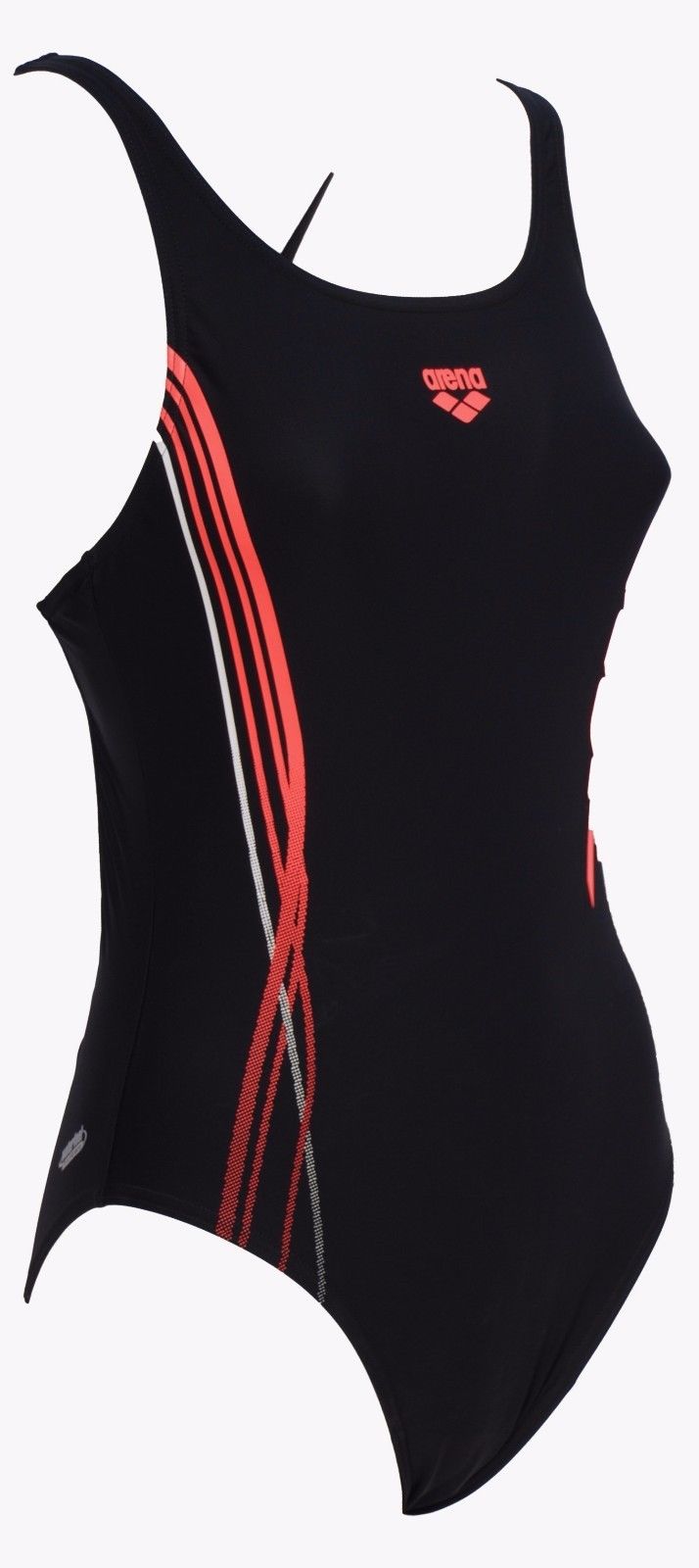 Maillot de bain une pièce Arena pour femme RACE HIGH Noir Bleu Eau Piscine Mer Sport 86028