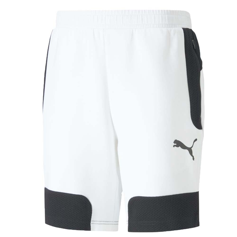 PANTALONCINO PUMA 581487 BIANCO NERO COTONE