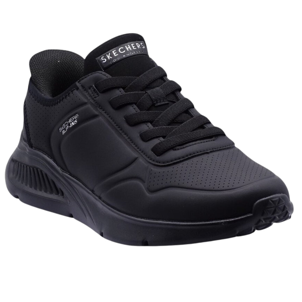 SCARPA SKECHERS 183125 BBK UNO LITE SLIP INS NERO