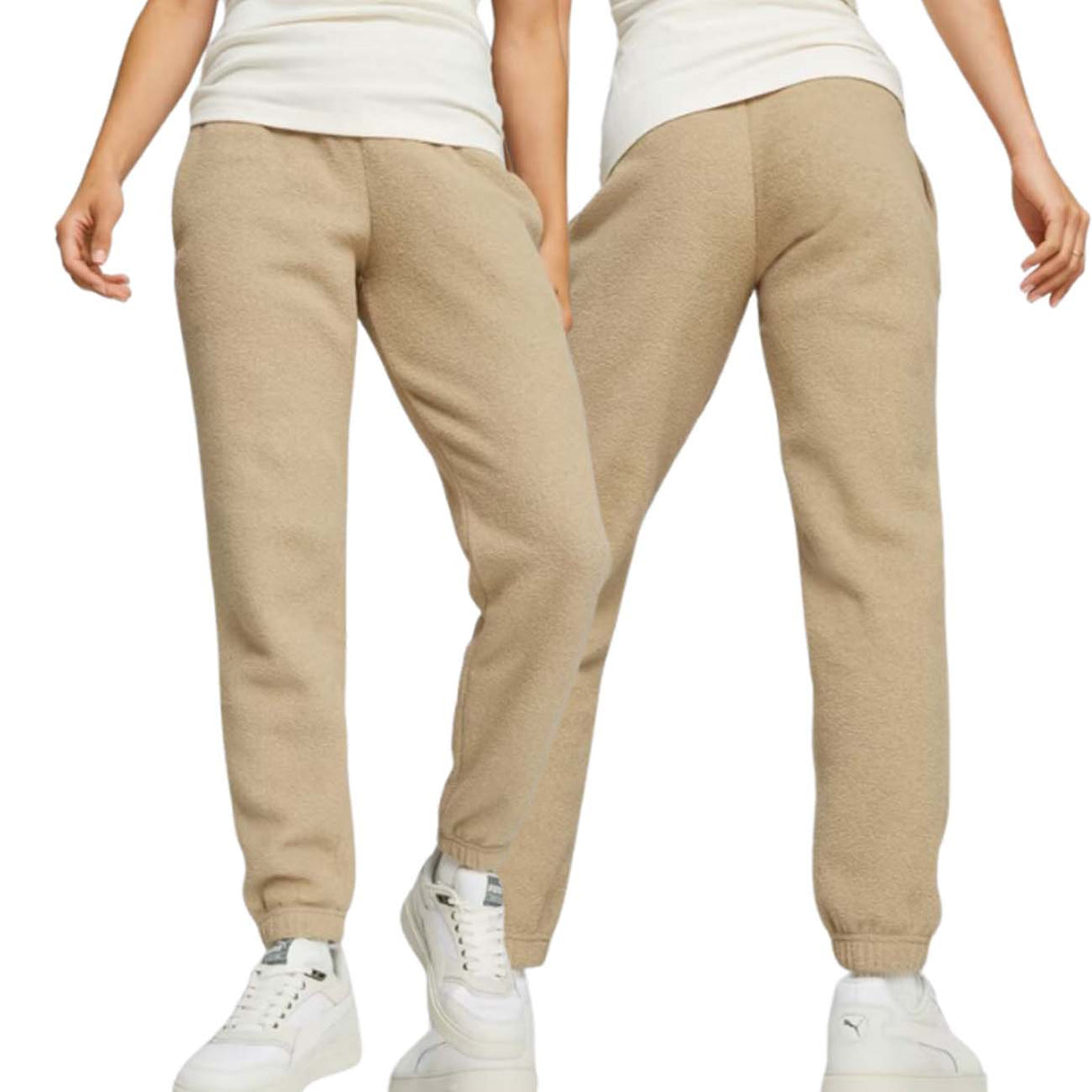 PUMA WOMEN'S PANTS 621414 99 WHITE FLEECE