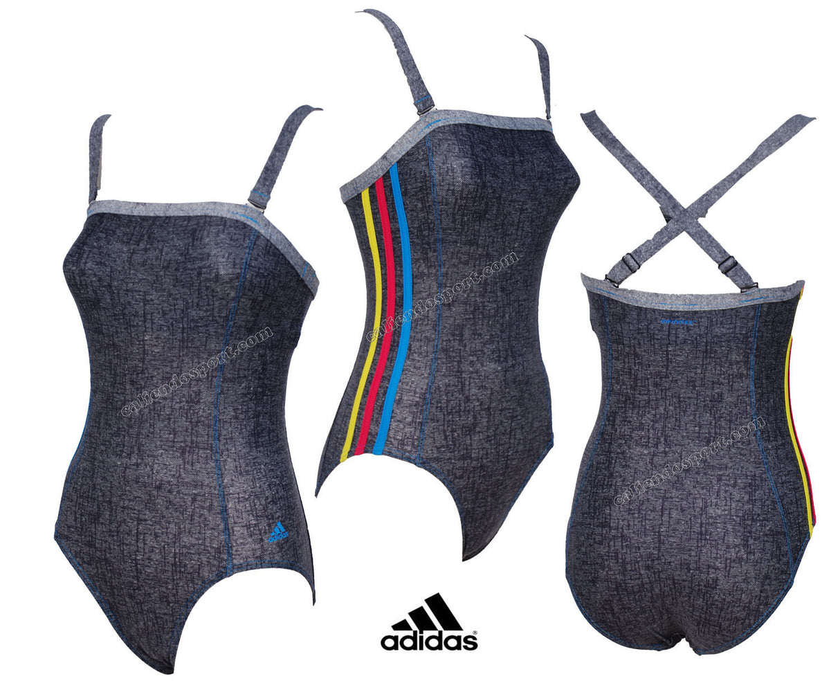 MAILLOT DE BAIN UNE PIÈCE ADIDAS FEMME PISCINE NATATION INFINITEX SEA W57026 BRETELLES RÉGULIÈRES