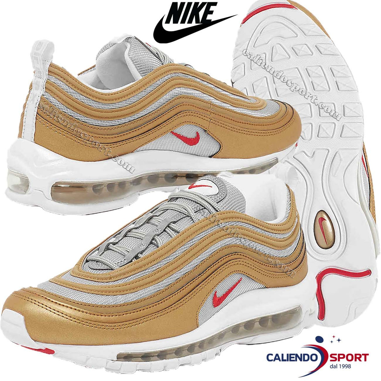 CHAUSSURES NIKE AIR MAX 97 POUR HOMMES BV0306 700 SSL OR MÉTALLIQUE