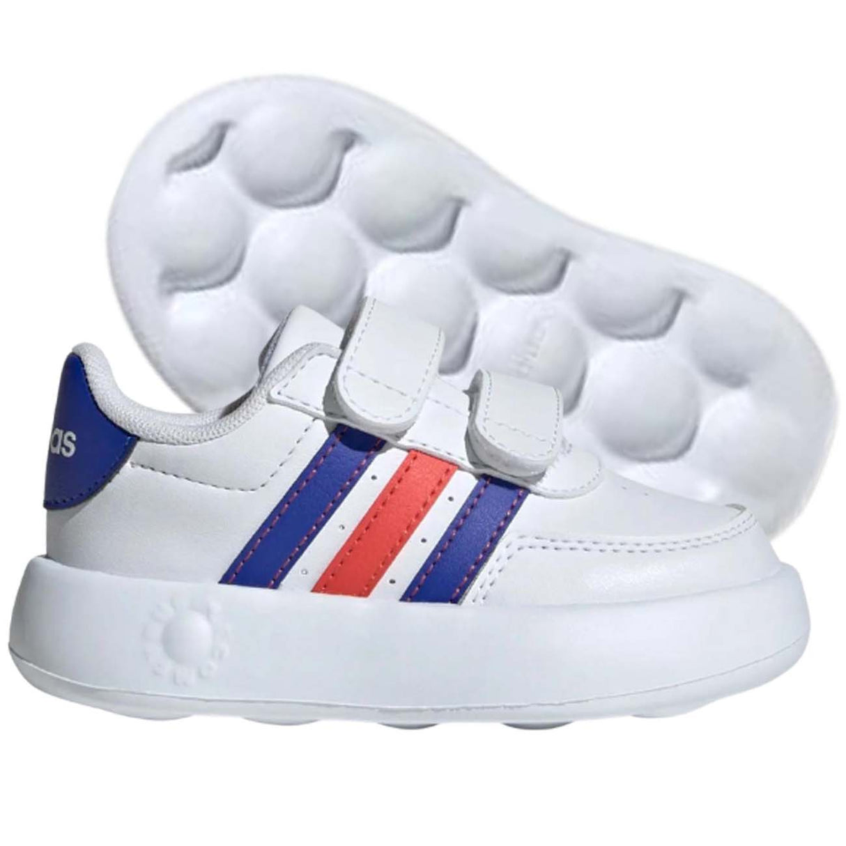 SCARPA BAMBINI ADIDAS ID5278 BREAKNET 2.0 STRAPPO BIANCO