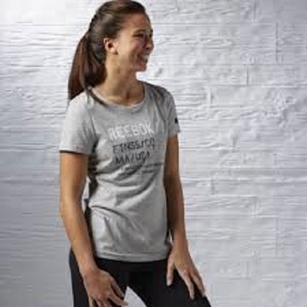 T-SHIRT DONNA REEBOK fitness Graphic Palestra Sport Fitness CASDUAL
