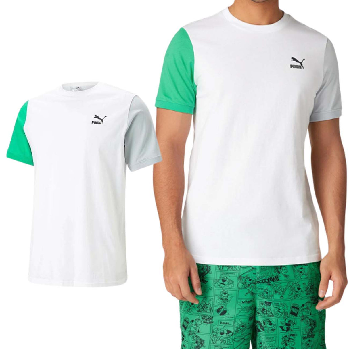 T-SHIRT PUMA 535617 97 BLOCK TEE COTONE