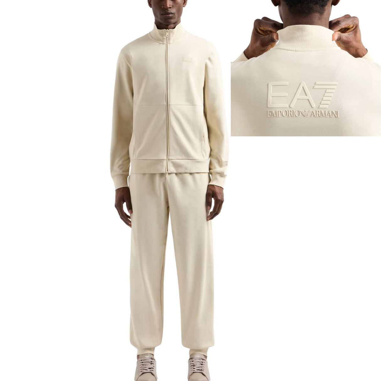 TUTA ARMANI EA7 E25 7M000235 U1079 COTONE BEIGE