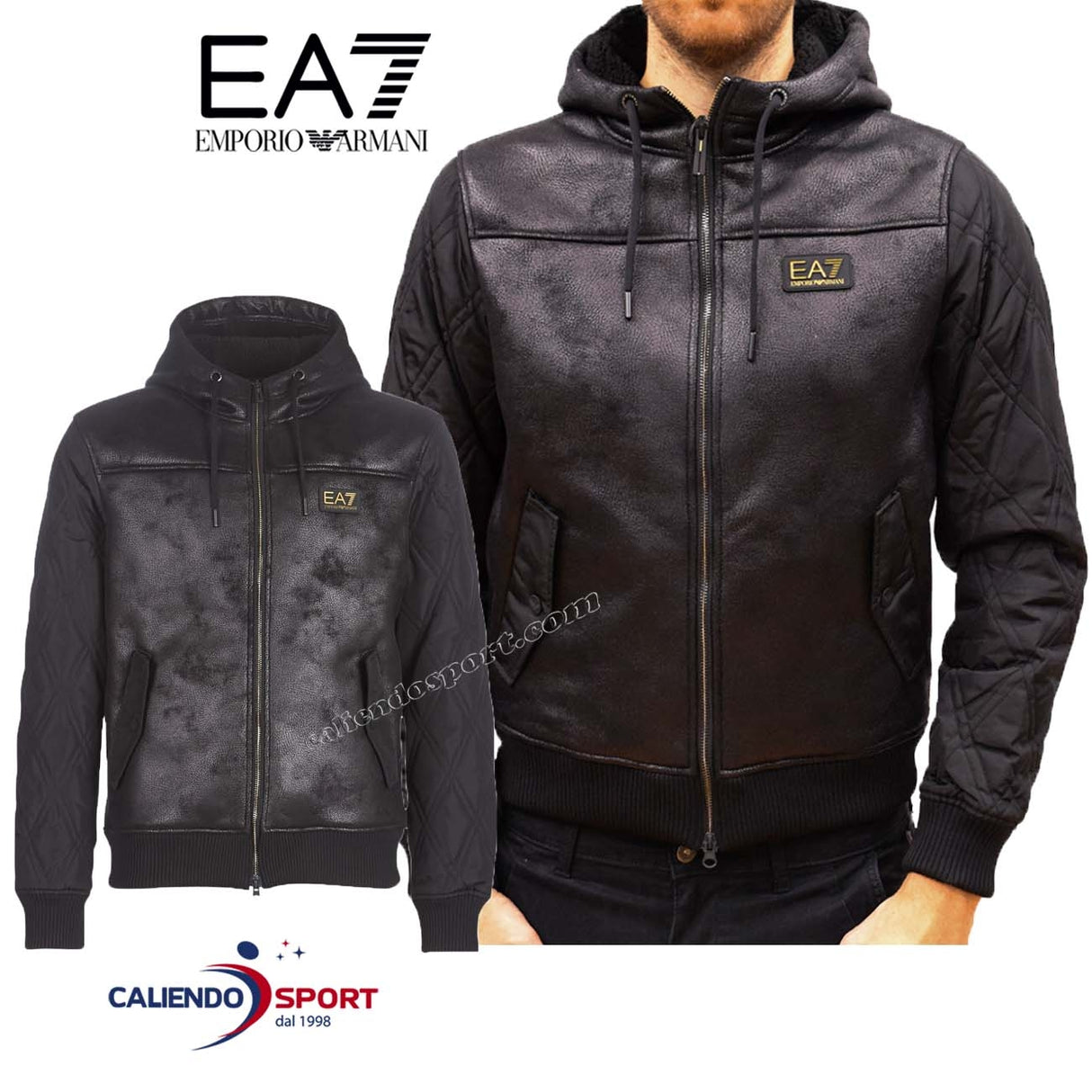 GIUBBOTTO ARMANI 6GPBA5PN54Z UOMO EA7 CON CAPPUCCIO