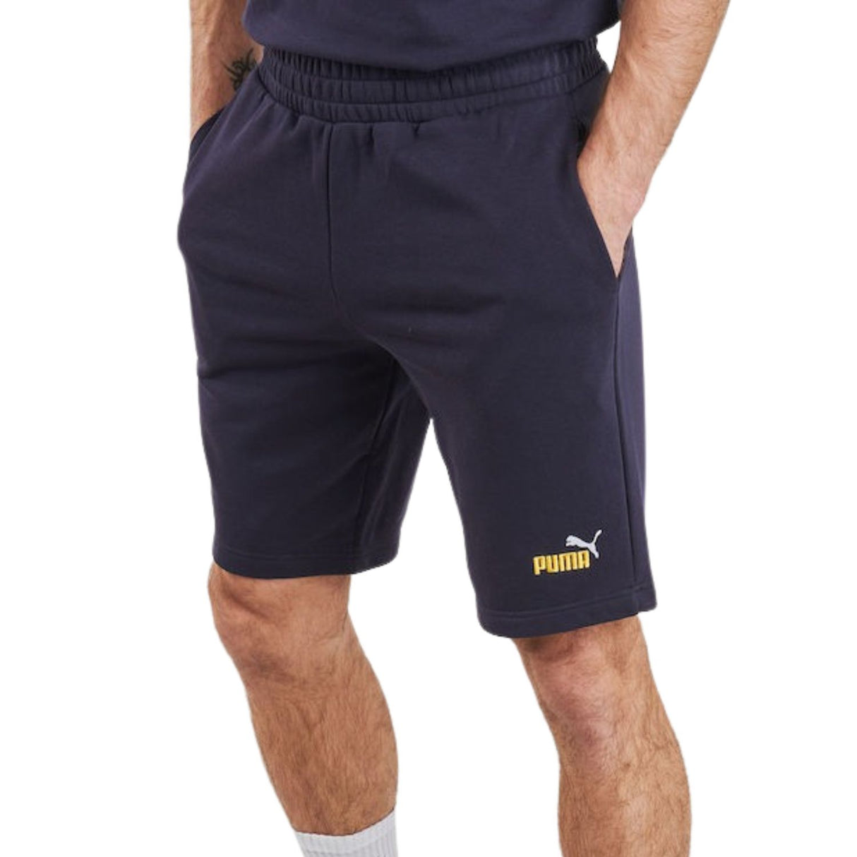 PANTALONCINO PUMA 684715 16 ESSENTRIALS COTONE BLU