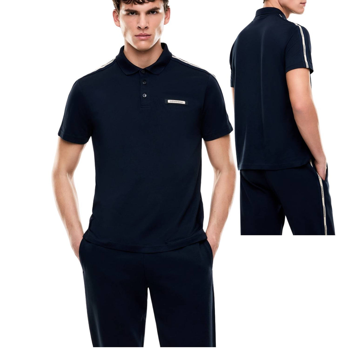 POLO ARMANI EA7 E26 7M001477 AF10375 UB102 COTONE