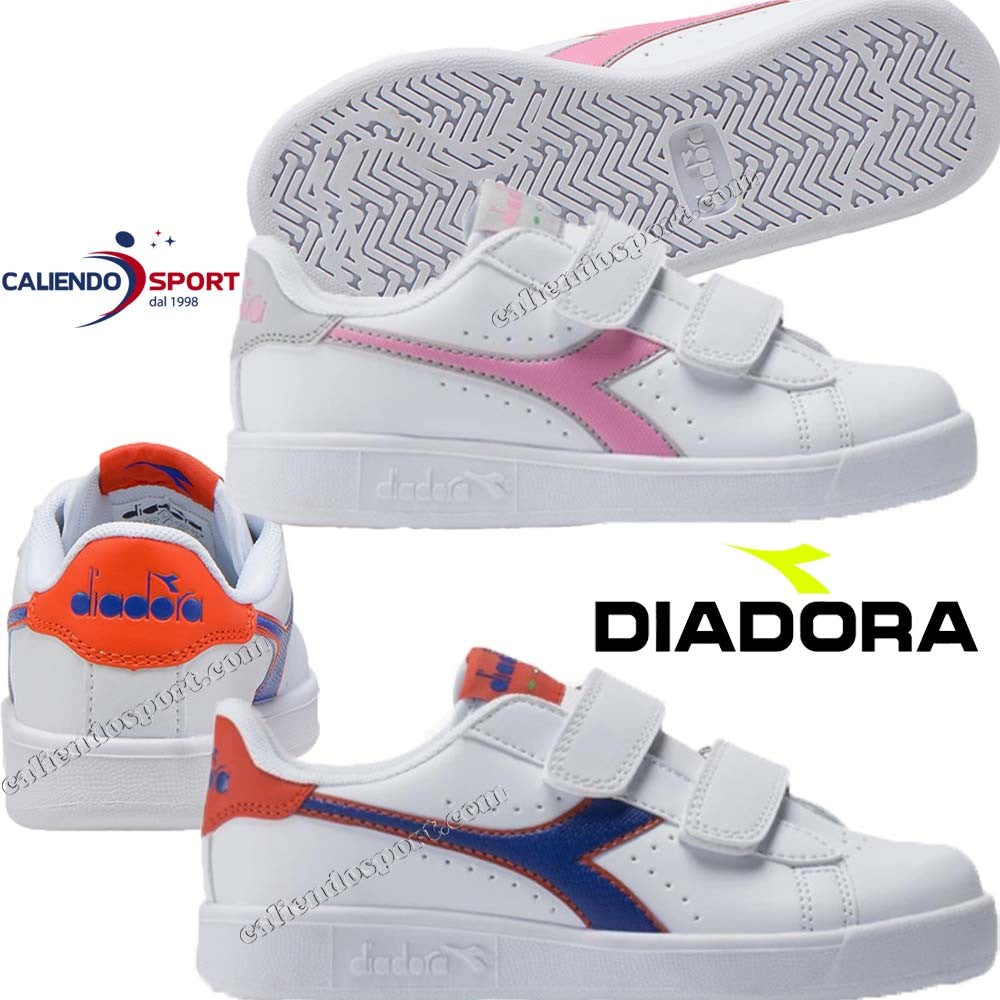 CHAUSSURES ENFANTS DIADORA 173339 50145 60050 GAME P PS BLANC VELCRO