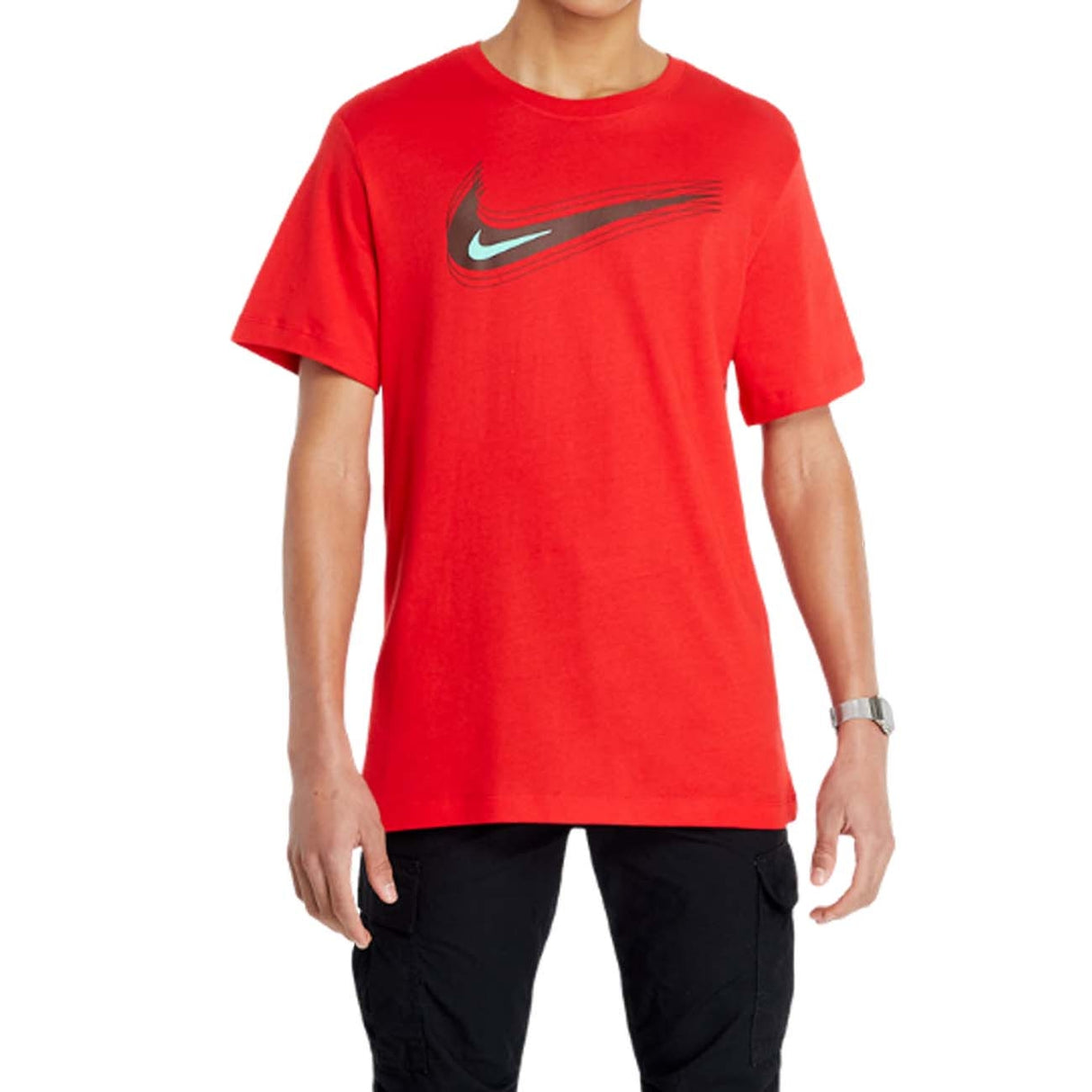 T-SHIRT NIKE DB6470 657 GIRO COLLO ROSSO