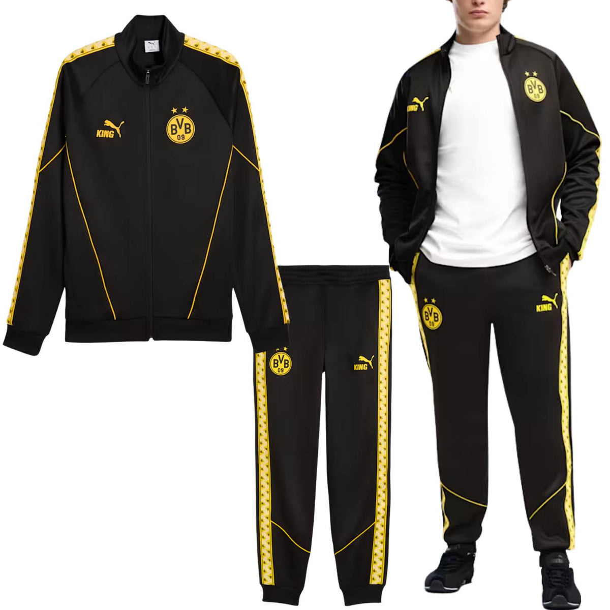 GIACCA+PANTALONE PUMA 786492 786491-07 BORUSSIA DORTMUND KING
