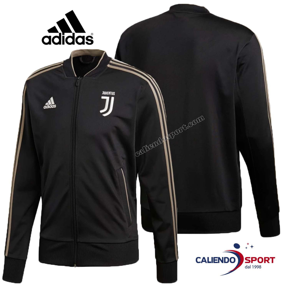 JUVE MEN'S JACKET CW8750 ADIDAS ACETATE FOOTBALL SWEATSHIRT TRAINING SPORT