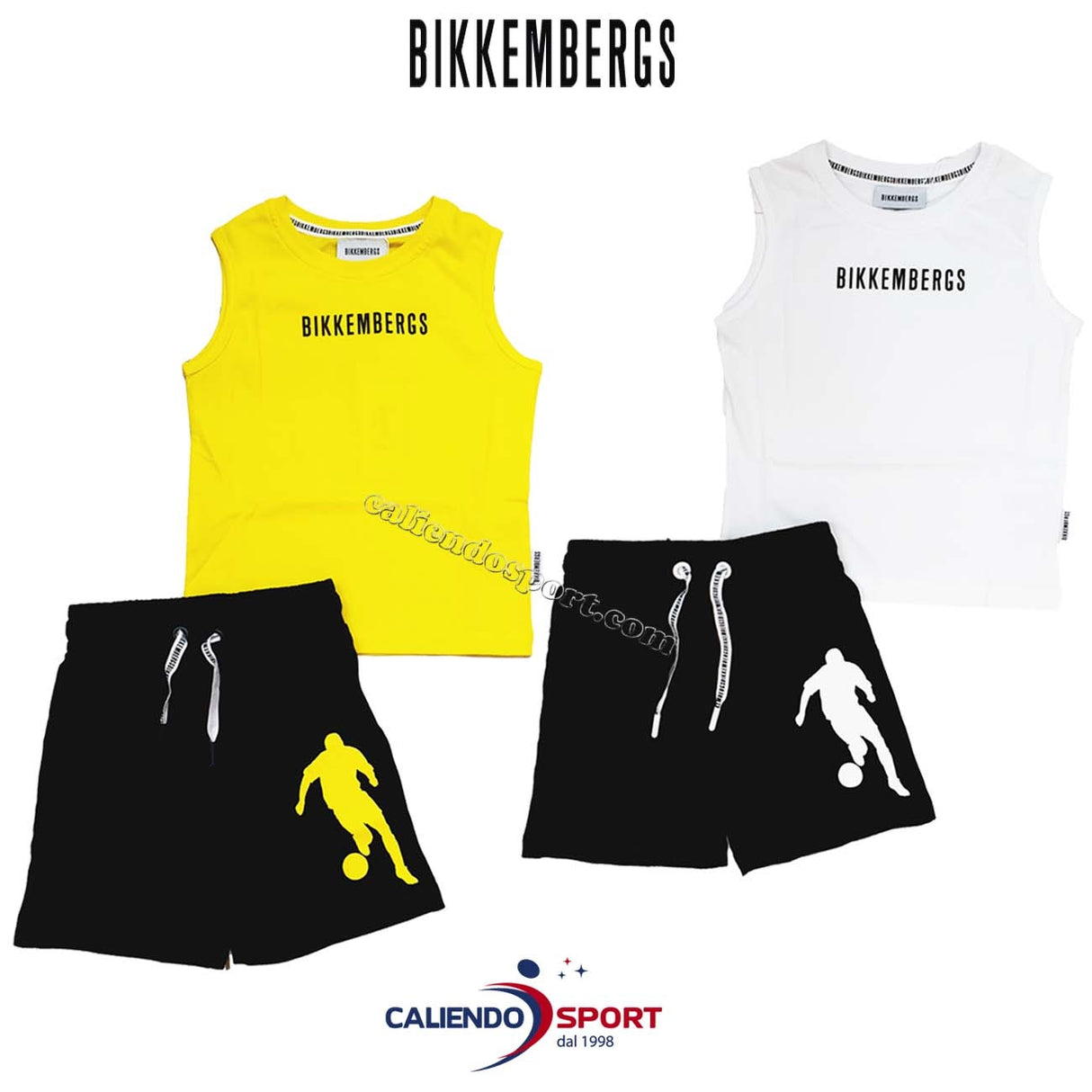 COMPLETO BAMBINI BIKKEMBERGS BK0285 COTONE SMANICATO+PANTALONCINO