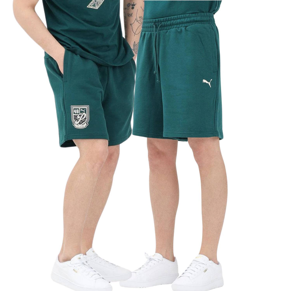 PANTALONCINO PUMA 633184-60 WARDROBE ESS VARSITY VERDE