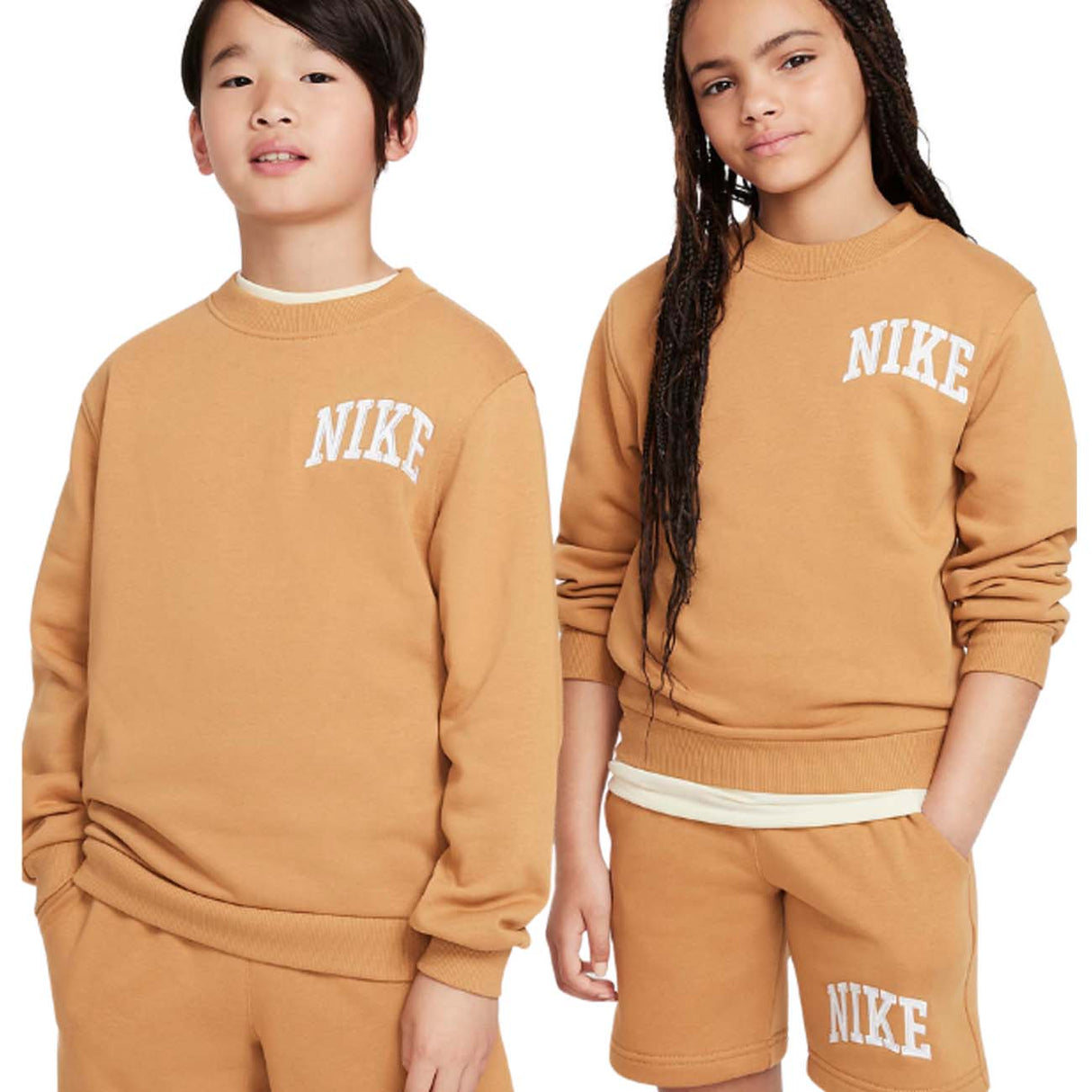 FELPA RAGAZZI NIKE HJ3144 224 SPORTWEAR COTONE GARZATO UNISEX