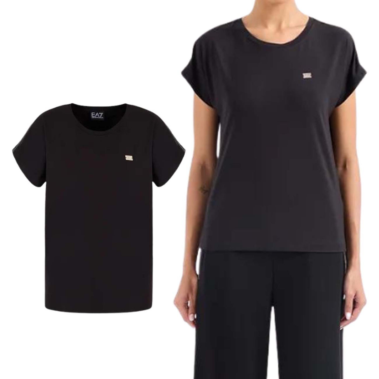 T-SHIRT DONNA ARMANI EA7 E243DTT41 TJVAZ 1200 NERO