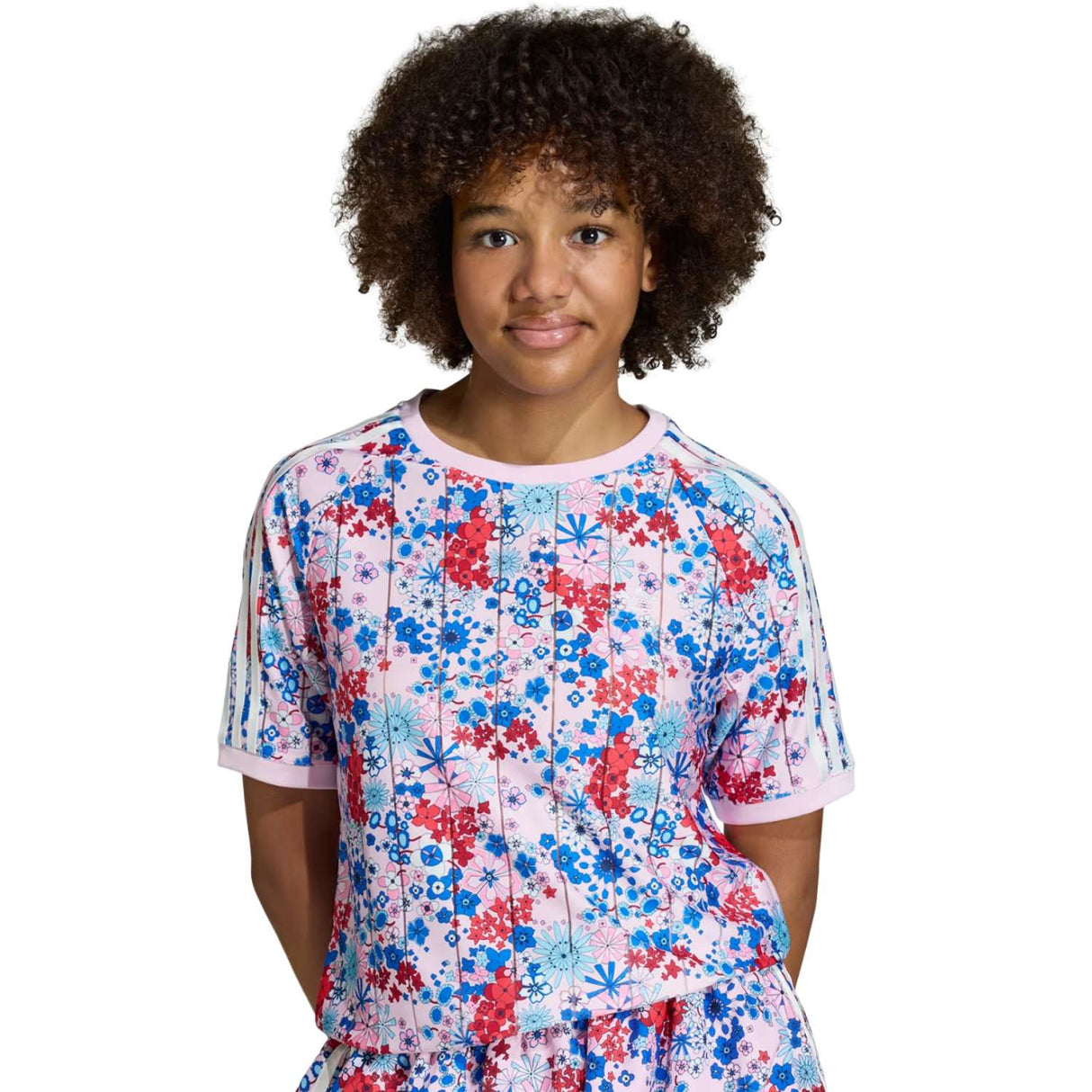 T-SHIRT BAMBINE ADIDAS KD1765 X LIBERTY LONDON FIORI