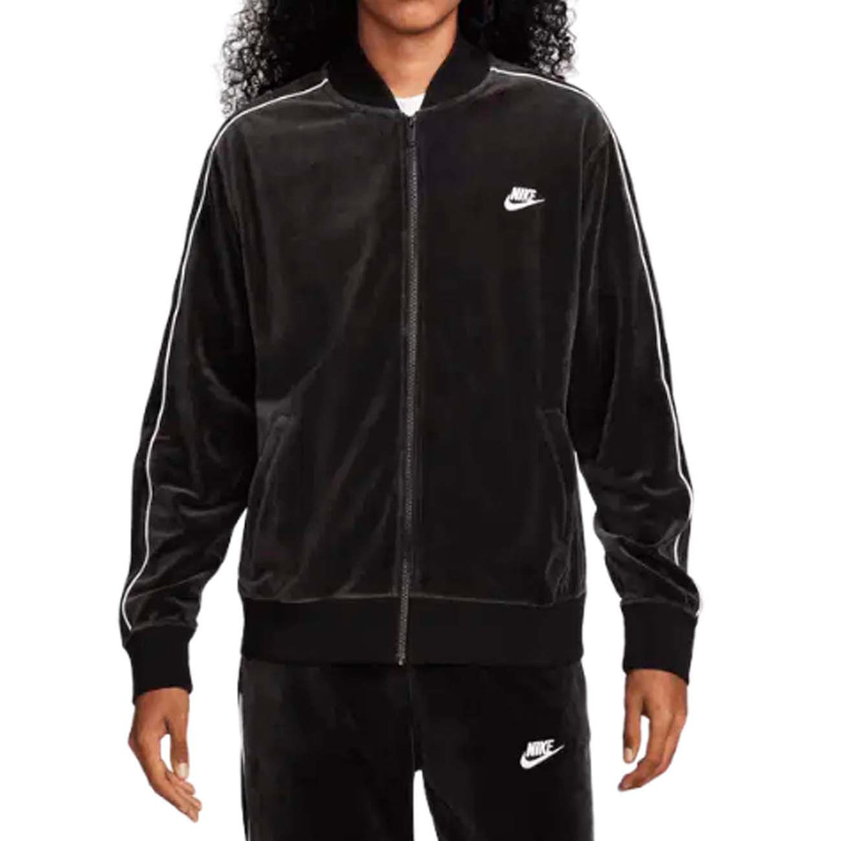 FELPA NIKE FB8231 010 SPORTWEAR CLUN NERO CINIGLIA