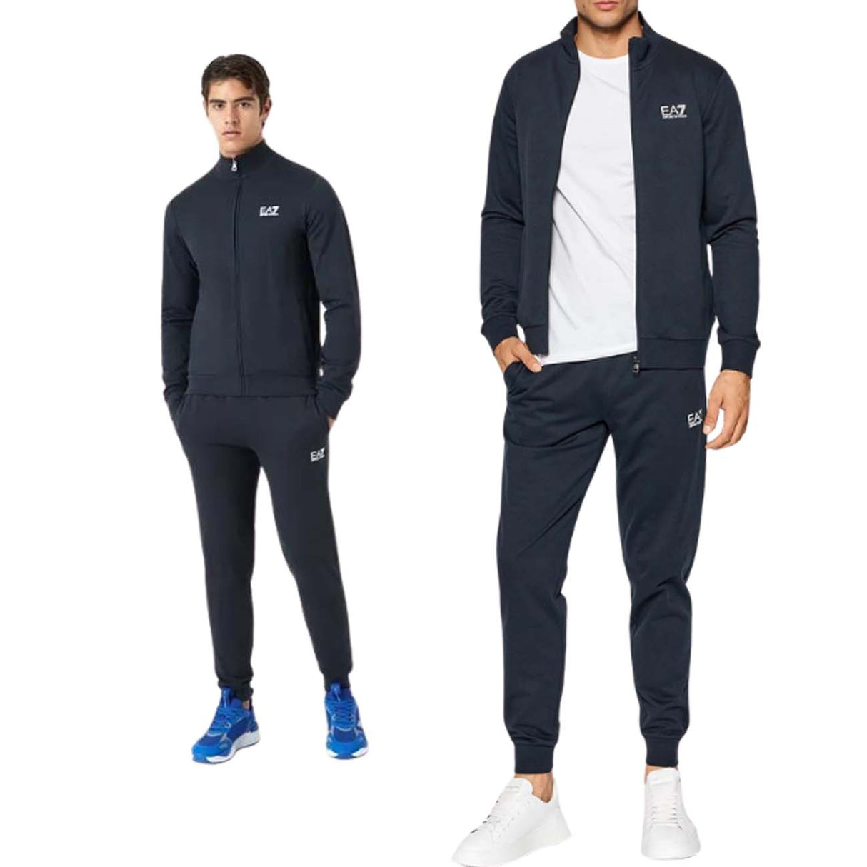 TUTA ARMANI EA7 E24 8NPV51 PJ05Z 1578 BLU SCURO COTONE