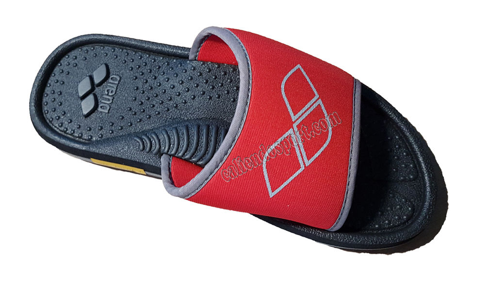 CHAUSSONS HOMMES ARENA GYM PISCINE NATATION MER 8043054 ROUGE BLEU