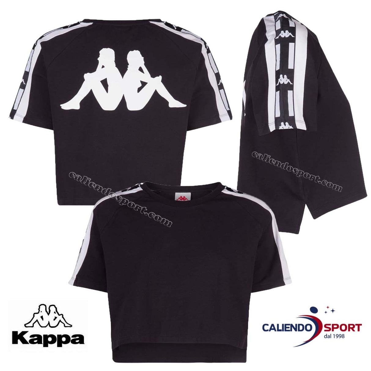 T-SHIRT AUTHENTIQUE KAPPA 304SVY0 900 NOIR LA CLARISSA
