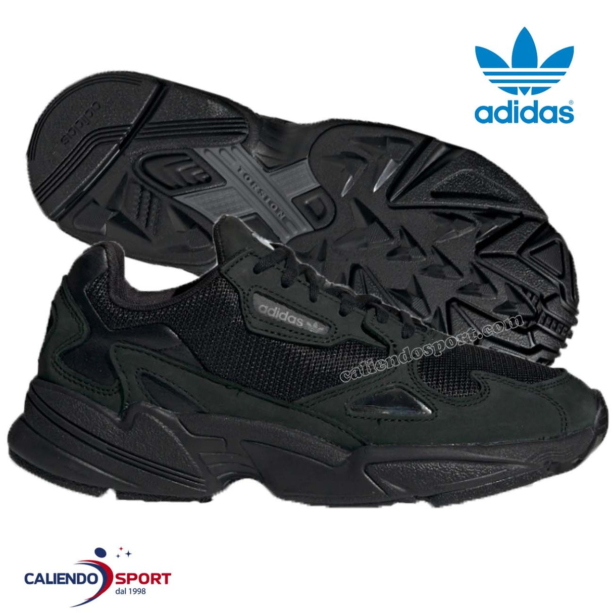 CHAUSSURES ADIDAS FEMME G26880 FALCONN NOIR ORIGINALS