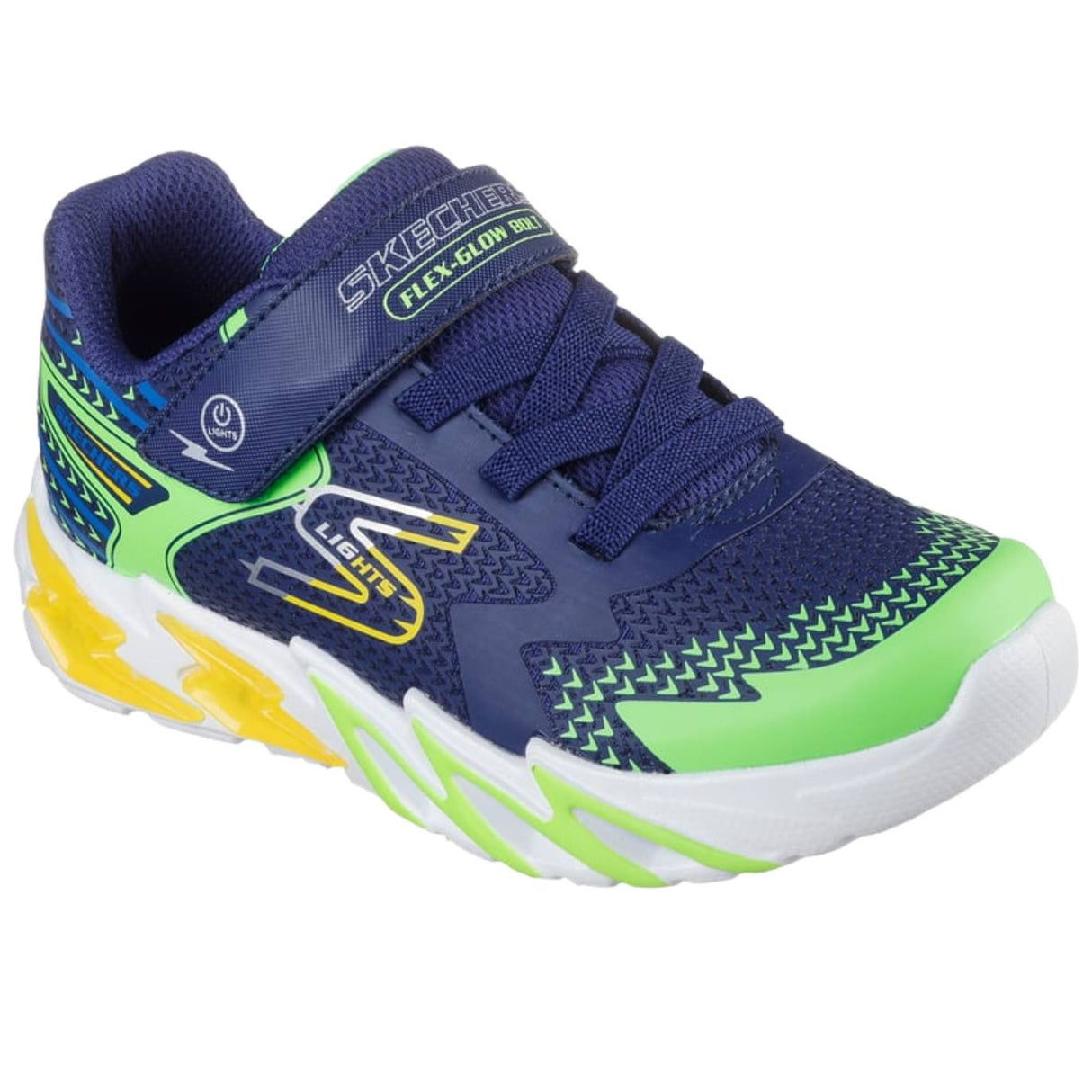 SCARPA RAGAZZI SKECHERS 400138L NVMT LIGHTS FLEX LUCI