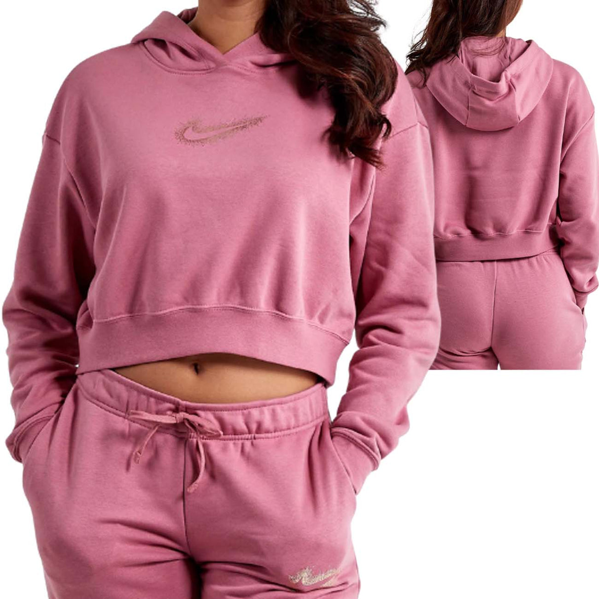 FELPA DONNA NIKE DQ6776 667 FLEECE COTONE FELPATO