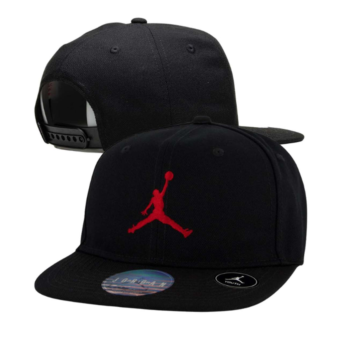 CAPPELLO RAGAZZI JORDAN 9A1795-KR5 JUMPMAN NERO VISIERA PIATTA