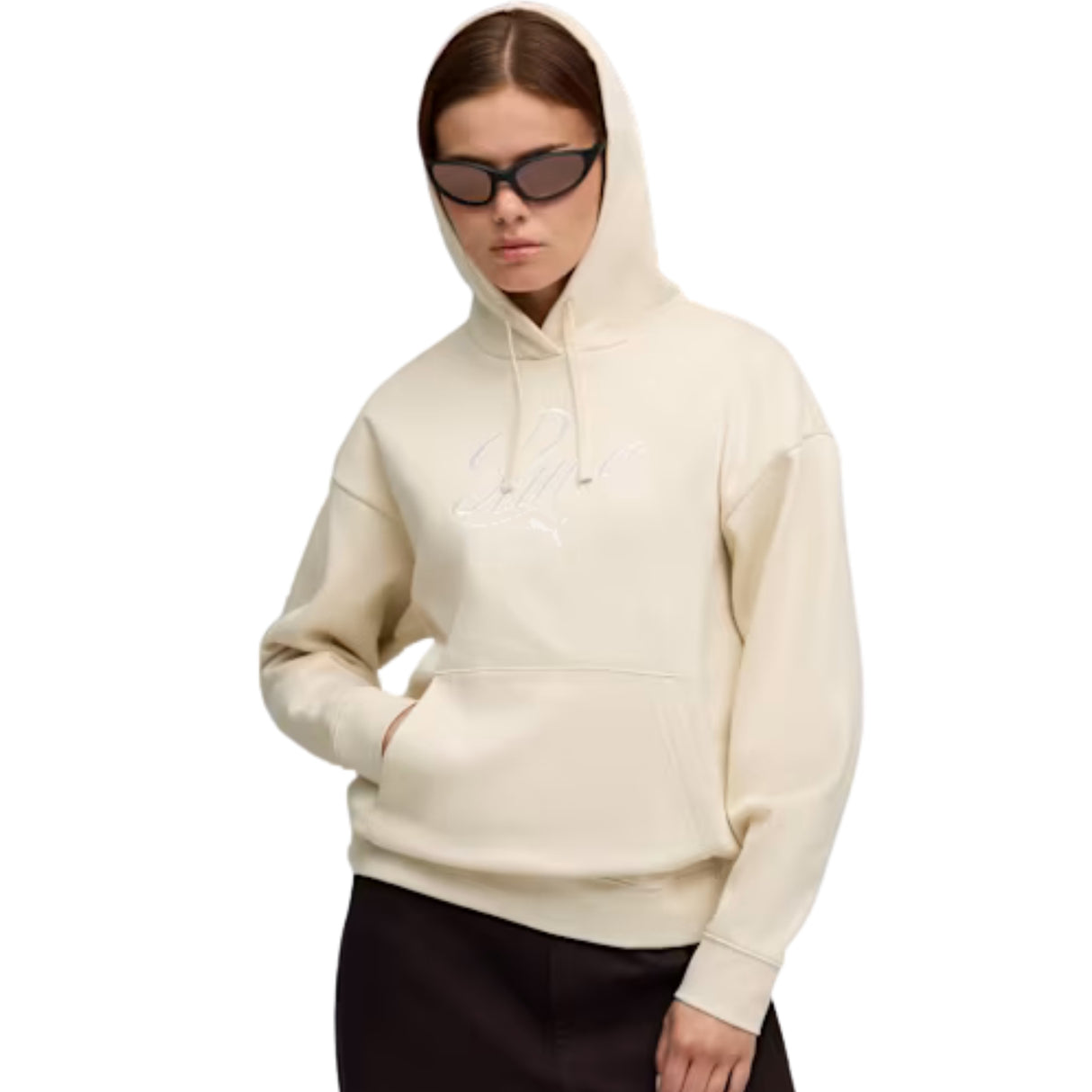 FELPA DONNA PUMA 688072 87 ESSENTIALS SCRIPT