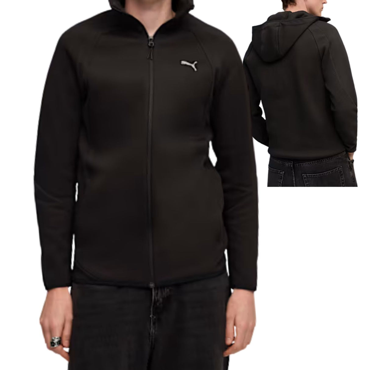 FELPA PUMA 688231 01 EVOSTRIPE NERO DRYCELL