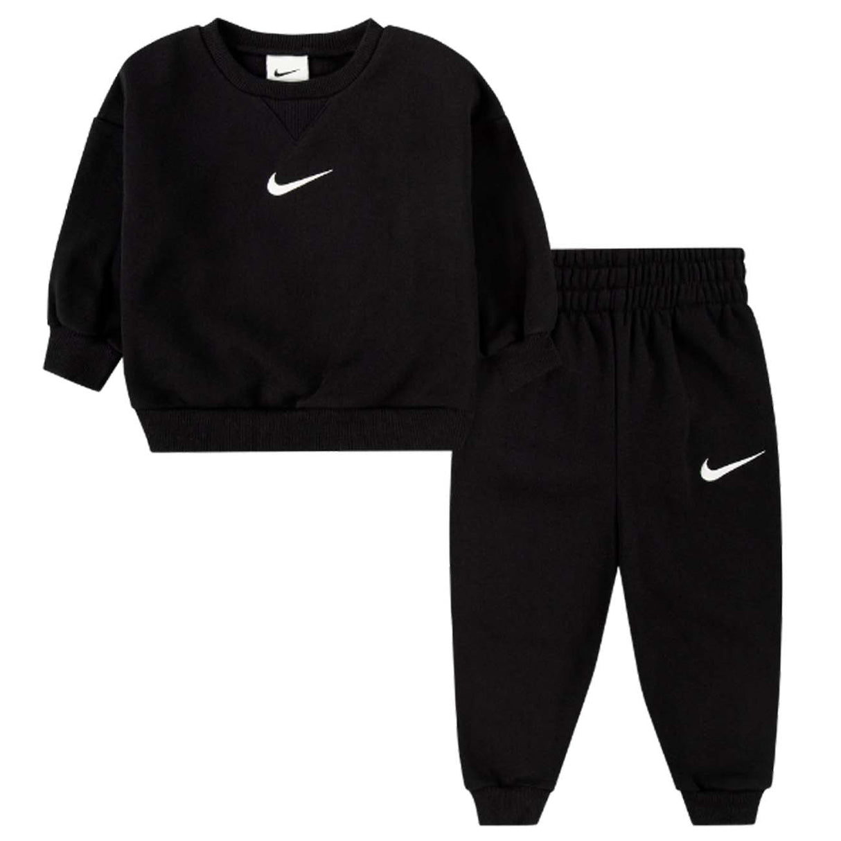 TUTA BAMBINI NIKE 66M188 023 NERO COTONE FELPATO