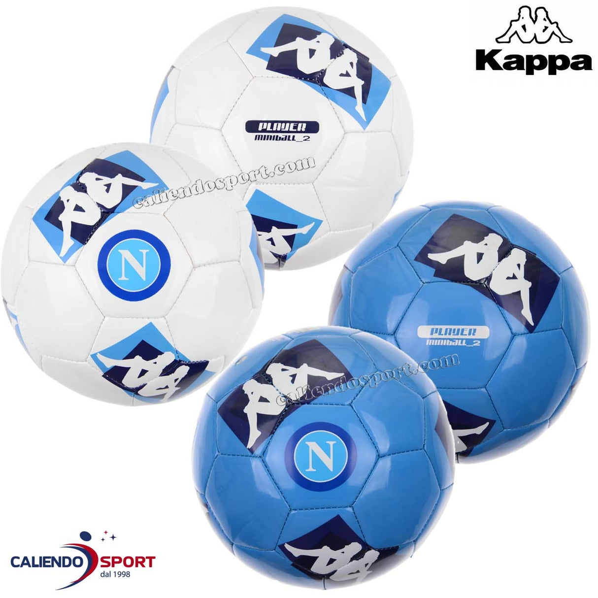 MINIBALL NAPOLI KAPPA 311256W BALLON DE JOUEUR DE FOOTBALL