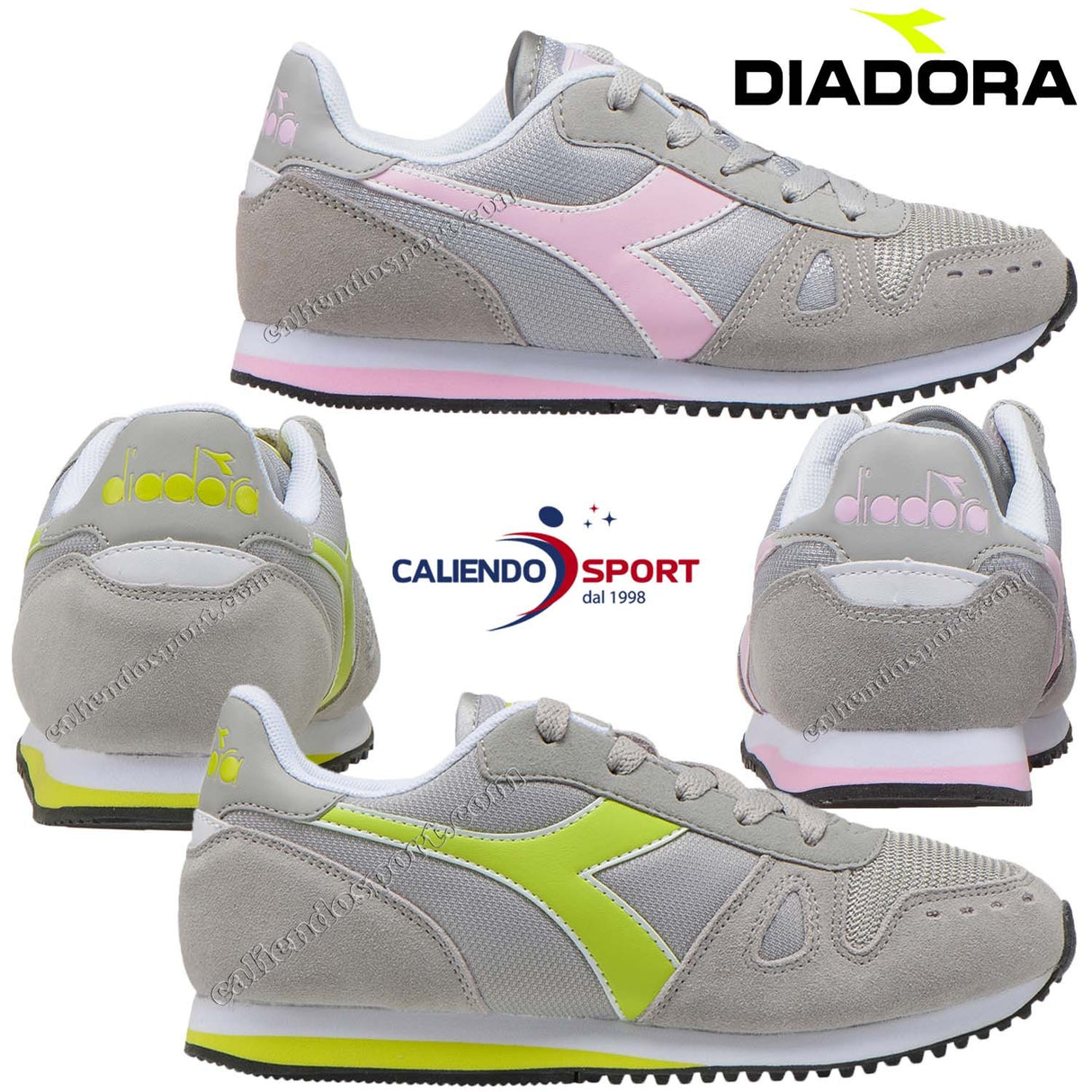 DIADORA SHOES MEN WOMEN 174382 75072 75042 GREY GREEN GREY PINK BOY GIRL