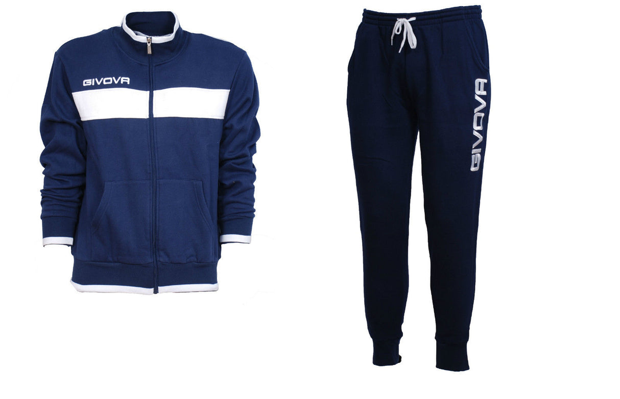 SWEATSHIRT TRACKSUIT MEN WOMEN CHILDREN Sport Gym Casual Blue GIVOVA DROPS