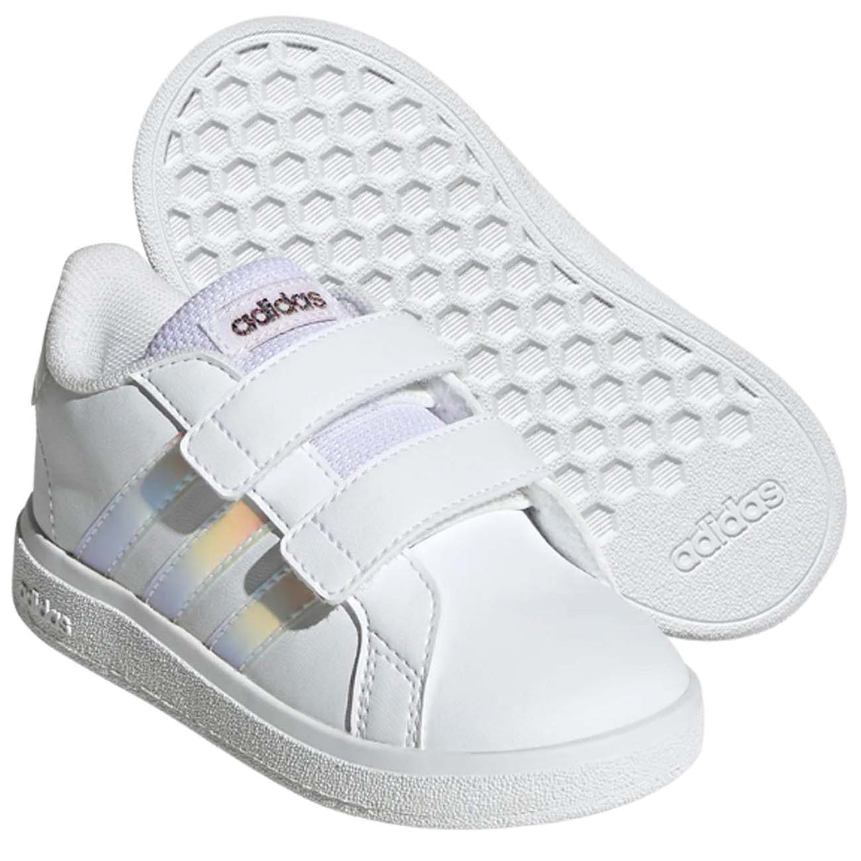 ADIDAS GY2328 GRAND COURT WHITE KIDS SHOES
