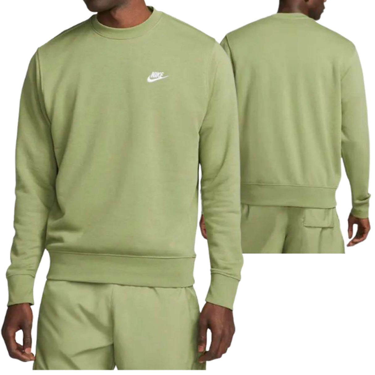 SWEAT-SHIRT EN COTON VERT NIKE BV2666 334 SPORTSWEAR CLUB