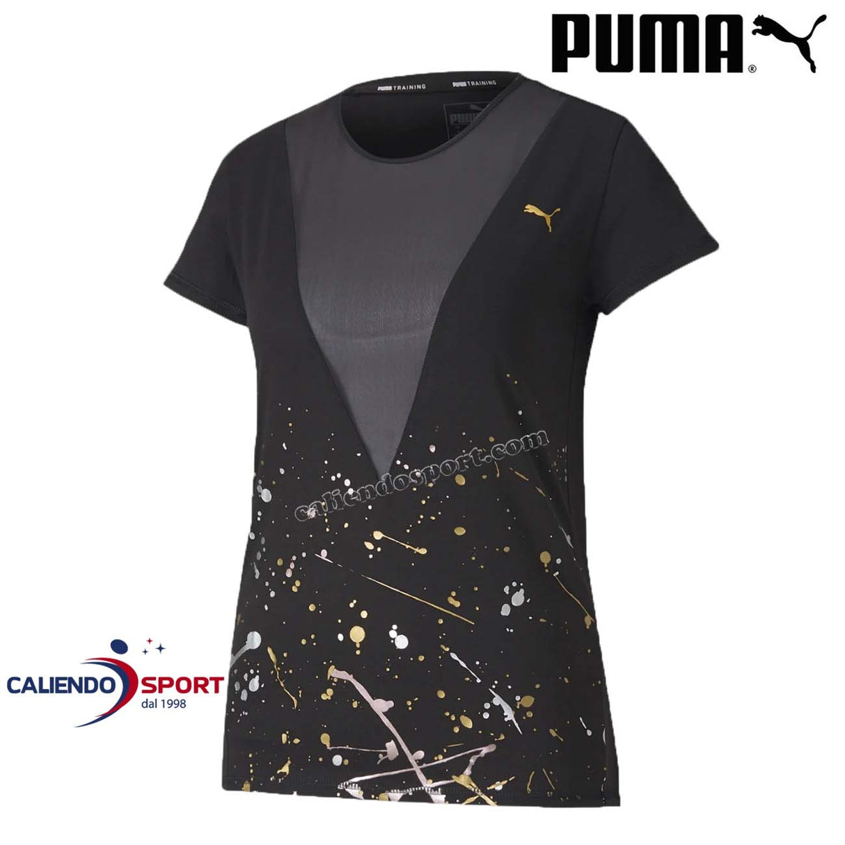 -WOMEN'S T-SHIRT PUMA 519037 01 BLACK METAL SPLASH DEEP