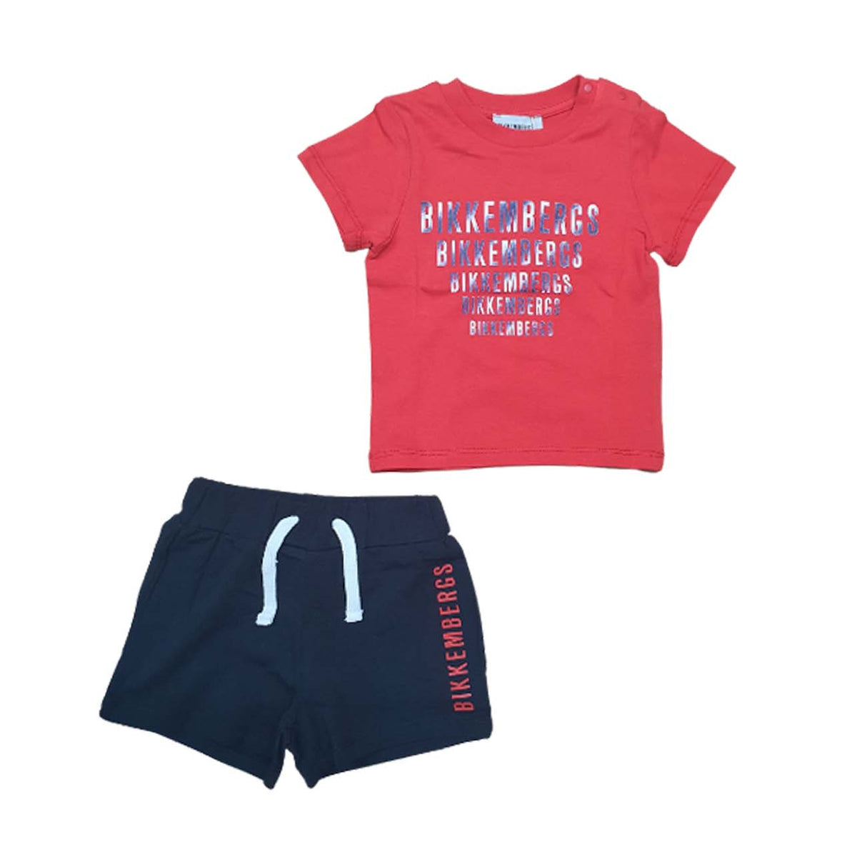 BIKKEMBERGS BK0909 ENSEMBLE COMPLET ENFANT T-SHIRT + SHORT EN COTON