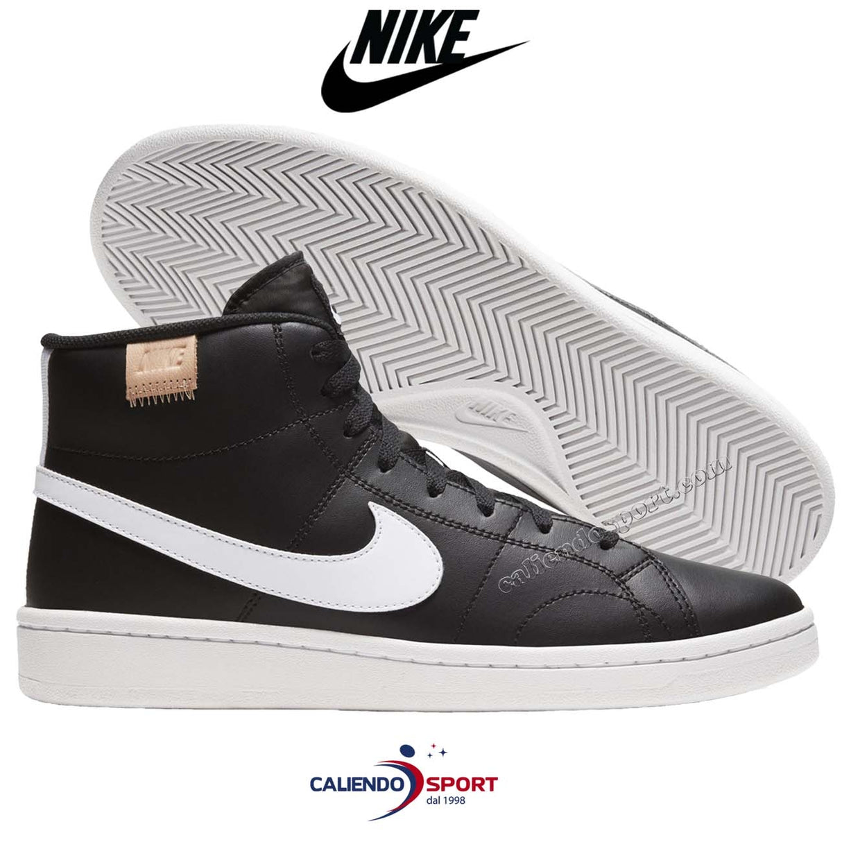SCARPA NIKE CQ9179 001 COURT ROYALE 2 MID NERO
